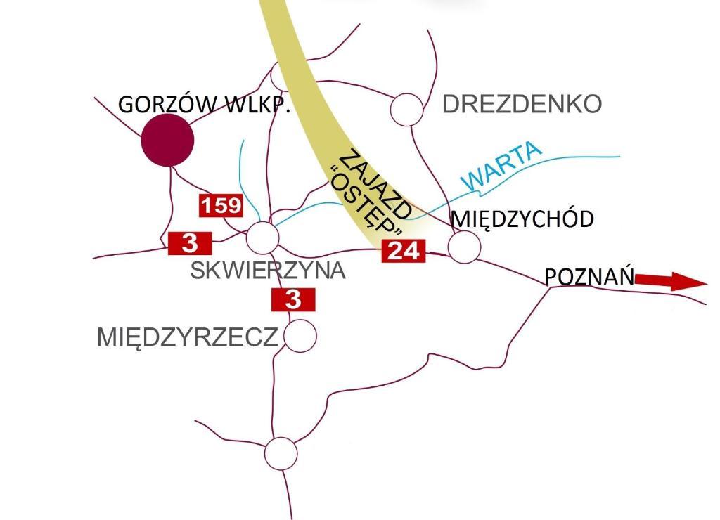 Zajazd Ostep Gorzyń Exteriör bild